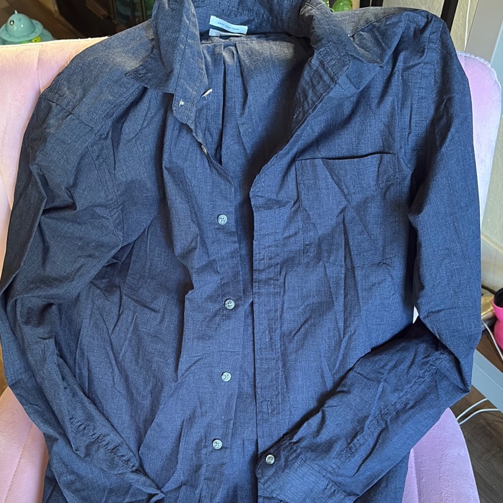 Old Navy Men's Dark Blue Shirt Jacket